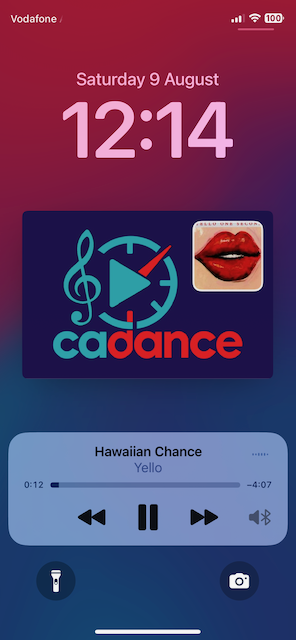 Cadance app listing preview with album artwork placements